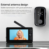 Wireless Video Doorbell,4.3-inch IPS 1080P Monitor Screen Door Bell Camera with Bidirectional Wake-up, Two-Way Intercom,Night Version,120° Angle for Home,Villa,Apartment,Easy Installation,No WIFI