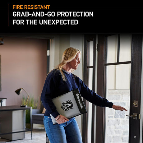 SentrySafe Fire and Water Resistant Bag with Zipper for Documents