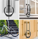 ALMEKAQUZ Refrigerator Lock, 4 Digit Combination, Sturdy Multifunctional, French Door, Cabinet, Bike Stroller, Stainless Steel