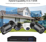5iktery 4-Channel AHD DVR Kit with 4 Bullet Cameras + 512GB HDD