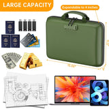 DocSafe Fireproof File Organizer with Lock, Green, 15.55 x 3 x 11.5 inches, Hard-Shell Fireproof File Organizer
