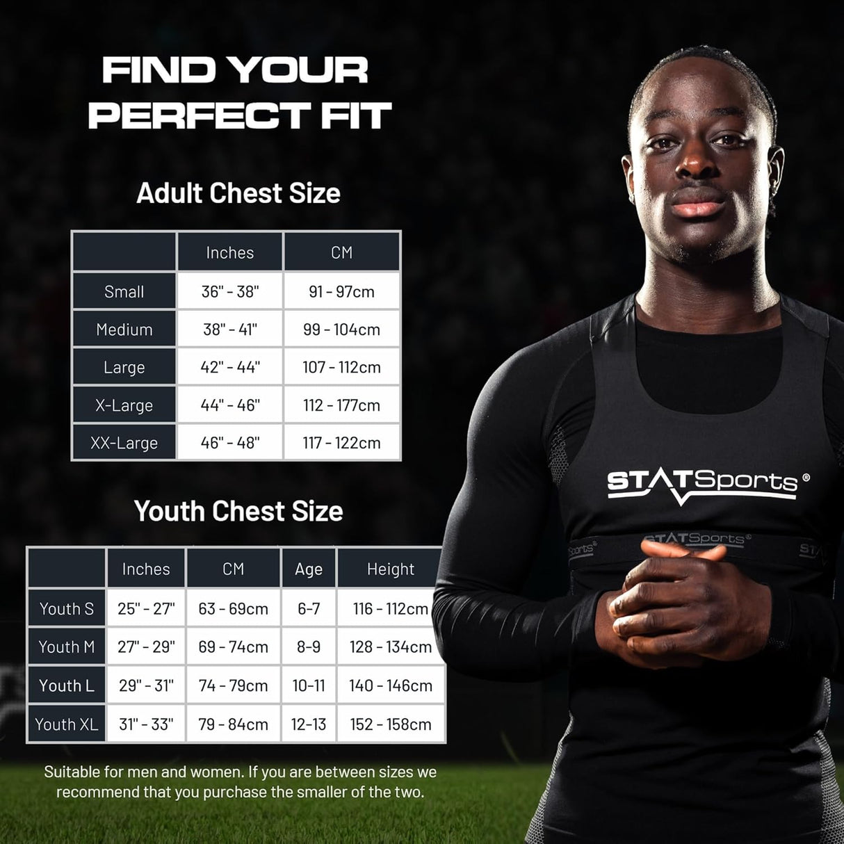 STATSports Academy Football GPS Tracker Vest – Pro-level Football Tracker with All-In-One App for Coaching, Training and Nutrition – Tracks 24 Metrics – GPS Vest Used by Pro Players, Adult S