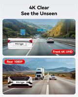 T10 9.66" 4K Mirror Dash Cam with Dual Front and Rear Cameras, Touchscreen Display, WiFi APP & Voice Control, Reverse Assist, GPS Tracking, Loop Recording, Free 64GB Card Included