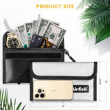 Airfish 4 Pack Fireproof Money Bag,8x5Inches Fireproof Wallet,Small Fireproof Document Bag with Zipper,Safe Bag Set for Valuables