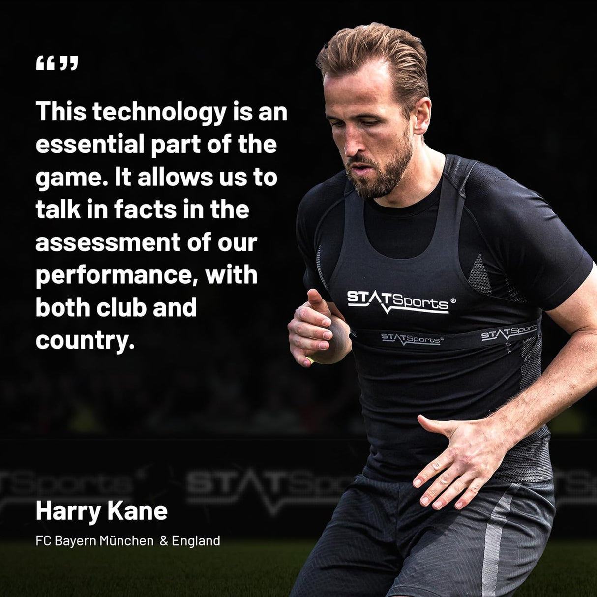 STATSports Academy Football GPS Tracker Vest – Pro-level Football Tracker with All-In-One App for Coaching, Training and Nutrition – Tracks 24 Metrics – GPS Vest Used by Pro Players, Adult S