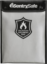 SentrySafe Fire and Water Resistant Bag with Zipper for Documents