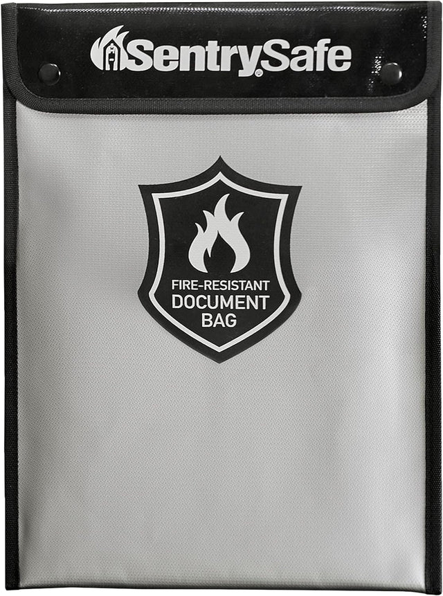 SentrySafe Fire and Water Resistant Bag with Zipper for Documents