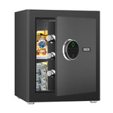 HSGCJS Biometric Fingerprint Safe, Home Safe Box with full Digital Keypad,Security Safe For Home,Office and Hotel-1.2 Cubic Feet