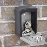 SKEIDO 4 Digit Metal Outdoor Safe Key Box Key Storage Organizer Box Security Storage Lock Box Outdoor Wall Mount Case Storage Tools