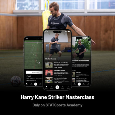 STATSports Academy Football GPS Tracker Vest – Pro-level Football Tracker with All-In-One App for Coaching, Training and Nutrition – Tracks 24 Metrics – GPS Vest Used by Pro Players, Adult S