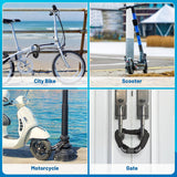 Bike Lock 5-Digit Combination Bike Lock 110CM Anti-Theft Bicycle Lock Resettable Bike Lock Chain for Bicycle, Motorcycle and More