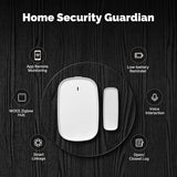 MOES Smart Door and Window Sensor, Wireless Detector for Alarm System and Home, Compatible With Smart Life/MOES APP, Works With Alexa Google Home Voice Control, Requires ZigBee Gateway