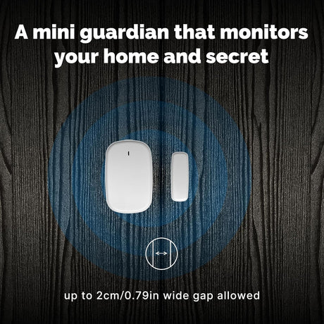 MOES Smart Door and Window Sensor, Wireless Detector for Alarm System and Home, Compatible With Smart Life/MOES APP, Works With Alexa Google Home Voice Control, Requires ZigBee Gateway