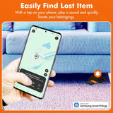 easyTag Wallet Tracker (Global Tracking for Samsung) - Rechargeable Luggage Tag for Wallets, Bags and Suitcases. Samsung Tag Compatible with SmartThings App