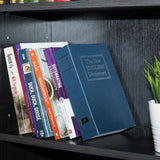 Amazon Basics Book Safe- Key Lock- Large, Blue