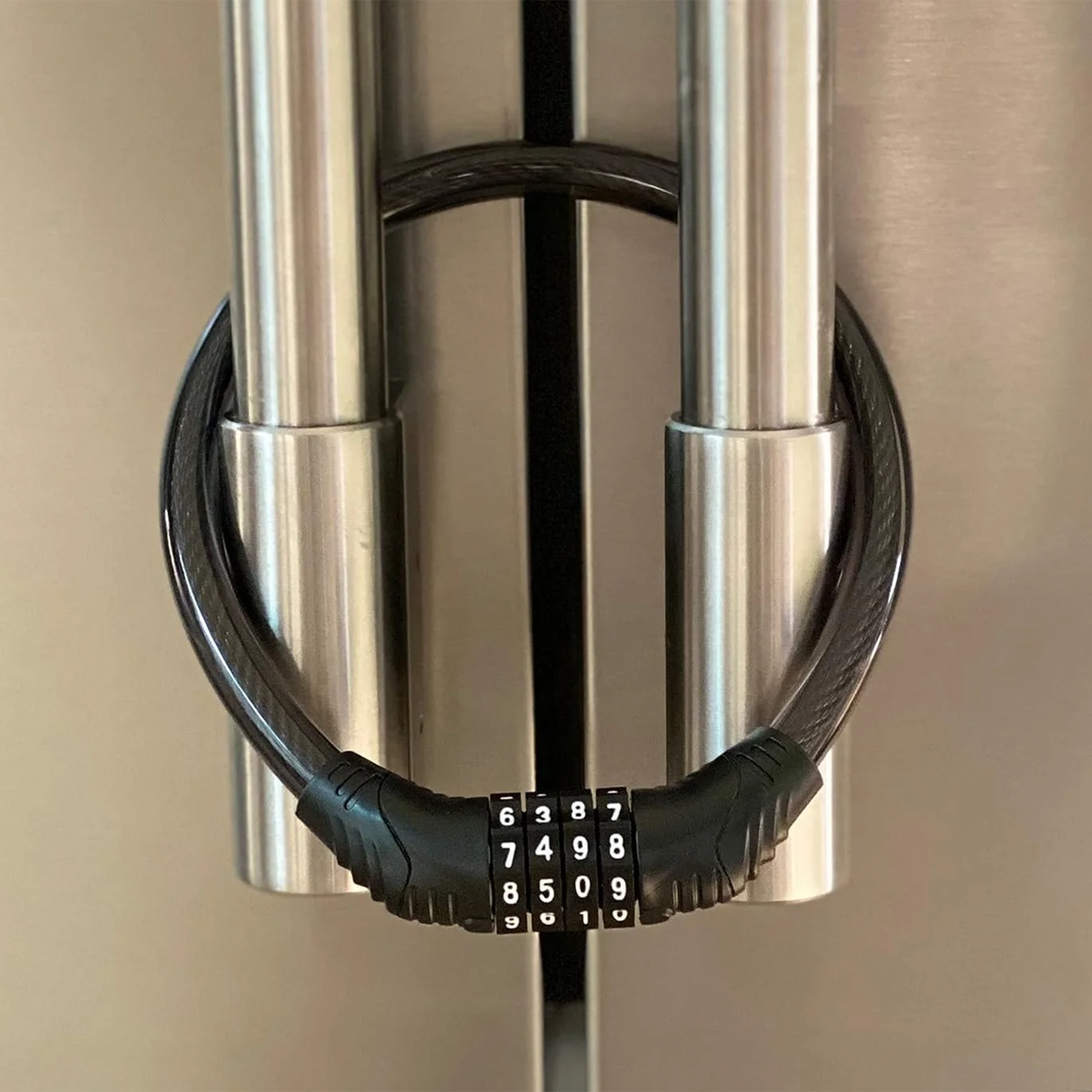 ALMEKAQUZ Refrigerator Lock, 4 Digit Combination