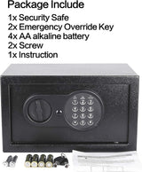 Steel Safe: Aliame Electronic Safe with LED Light 