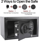 Steel Safe: Aliame Electronic Safe with LED Light Security