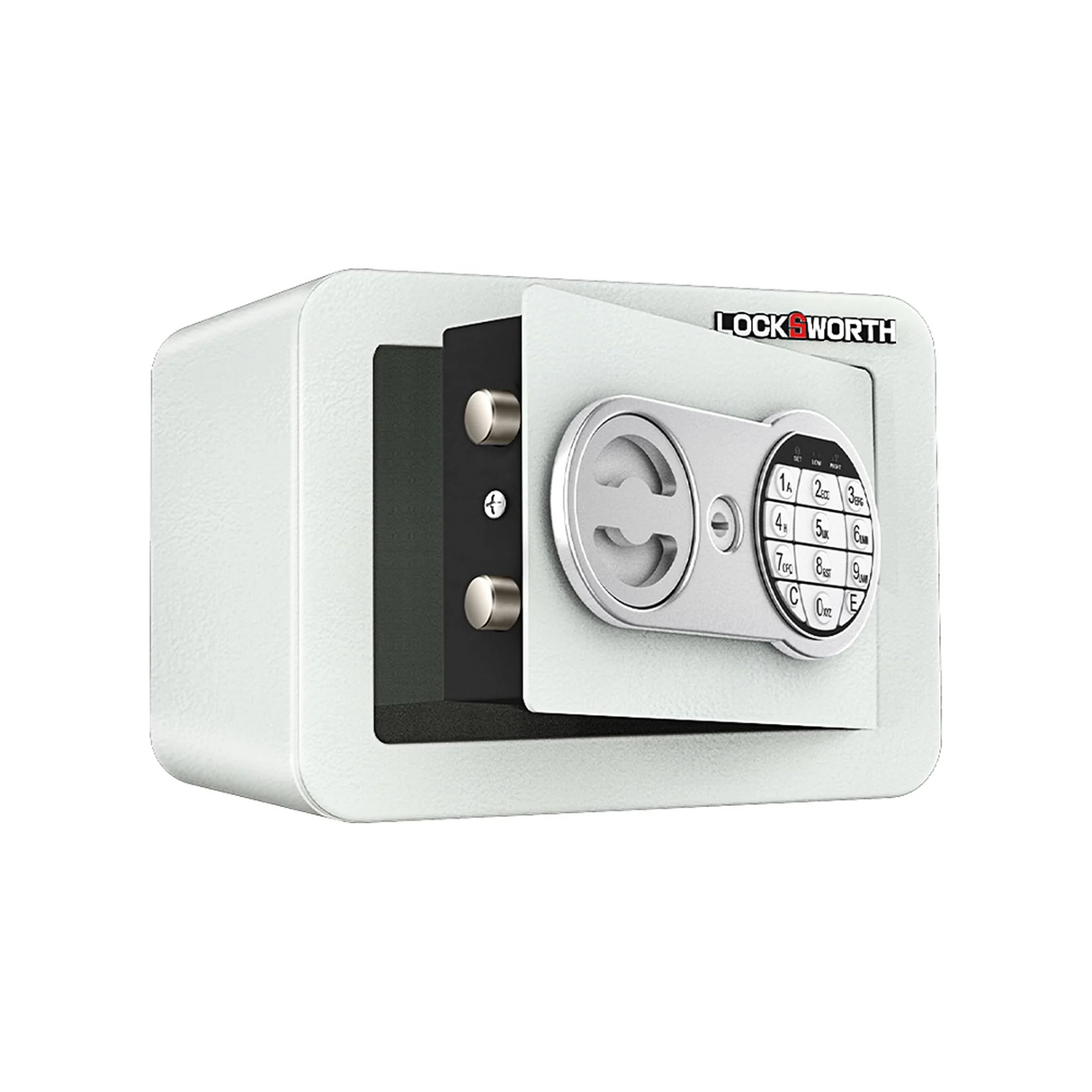 Deli Small Security Safe #H170, Password + Key, Anti-Rest, White