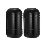 Dual Beam, Wired Dual Beam Photoelectric Infrared Sensor Barrier Detector 100M Alarm Tamper Alarm Output for Park Courtyard Gate Door Window Burglar Alarm System