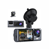 Exrp 3 Channel Dash Cam Front and Rear Inside, 1080P