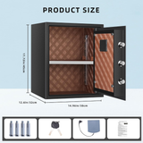 HSGCJS Fingerprint Home Safe with Keypad & Interior Light
