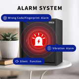 HSGCJS Fingerprint Home Safe with Keypad & Interior Light