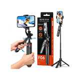 Auto Pop-Up Selfie Stick Tripod with Bluetooth Remote, 360° Rotatable Phone Holder, Extendable Foldable Stand for iPhone & Android Perfect for Travel, Vlogging & Live Streaming