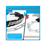 Bike Lock 5-Digit Combination Bike Lock 110CM Anti-Theft Bicycle Lock Resettable Bike Lock Chain for Bicycle, Motorcycle and More