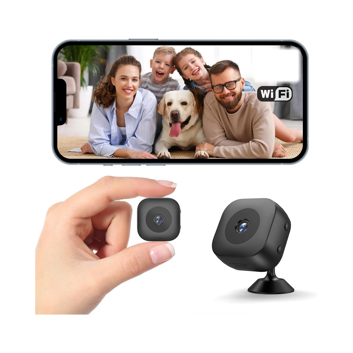 Mini Hidden WiFi Camera, 1080P HD Wireless