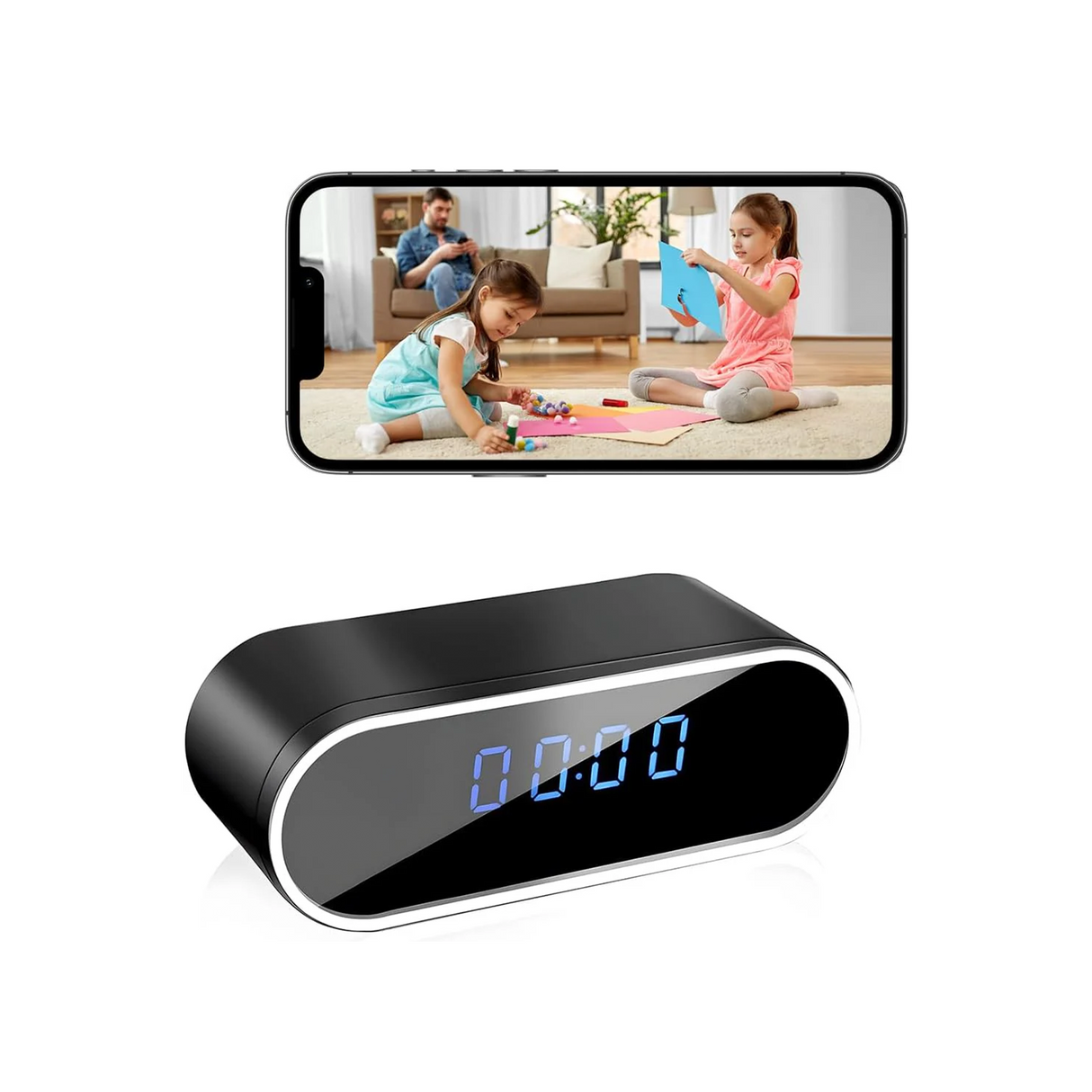 NJINALW - Smart Watch Camera, WiFi HD 1080P