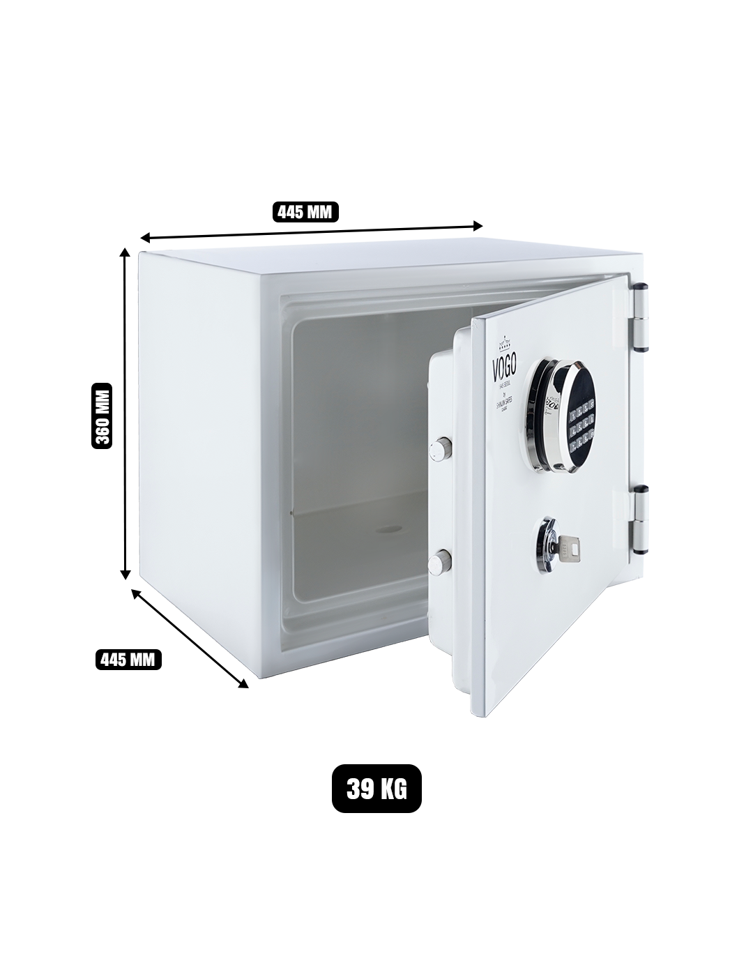 Premium Fire Safe  SHINJIN VOGO VGF-360 White Crystal UAE