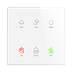 ELKO EP RFSW-62/SW Wireless Glass Touch Controller, 6-Button, White