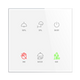ELKO EP RFSW-62/SW Wireless Glass Touch Controller, 6-Button, White