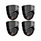 Rubik 4pc Dummy CCTV Camera with Flashing LED Light