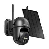 SEHMUA Solar Security Cameras Wireless Outdoor, 2K 360° View Battery Powered Outdoor Camera, WiFi Home Security with Spotlight Color Night Vision, PIR Sensor