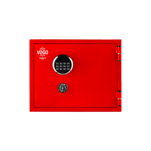 SHINJIN VOGO SAFES FIRE RESISTANT SAFE, MODEL VGF-360 RED