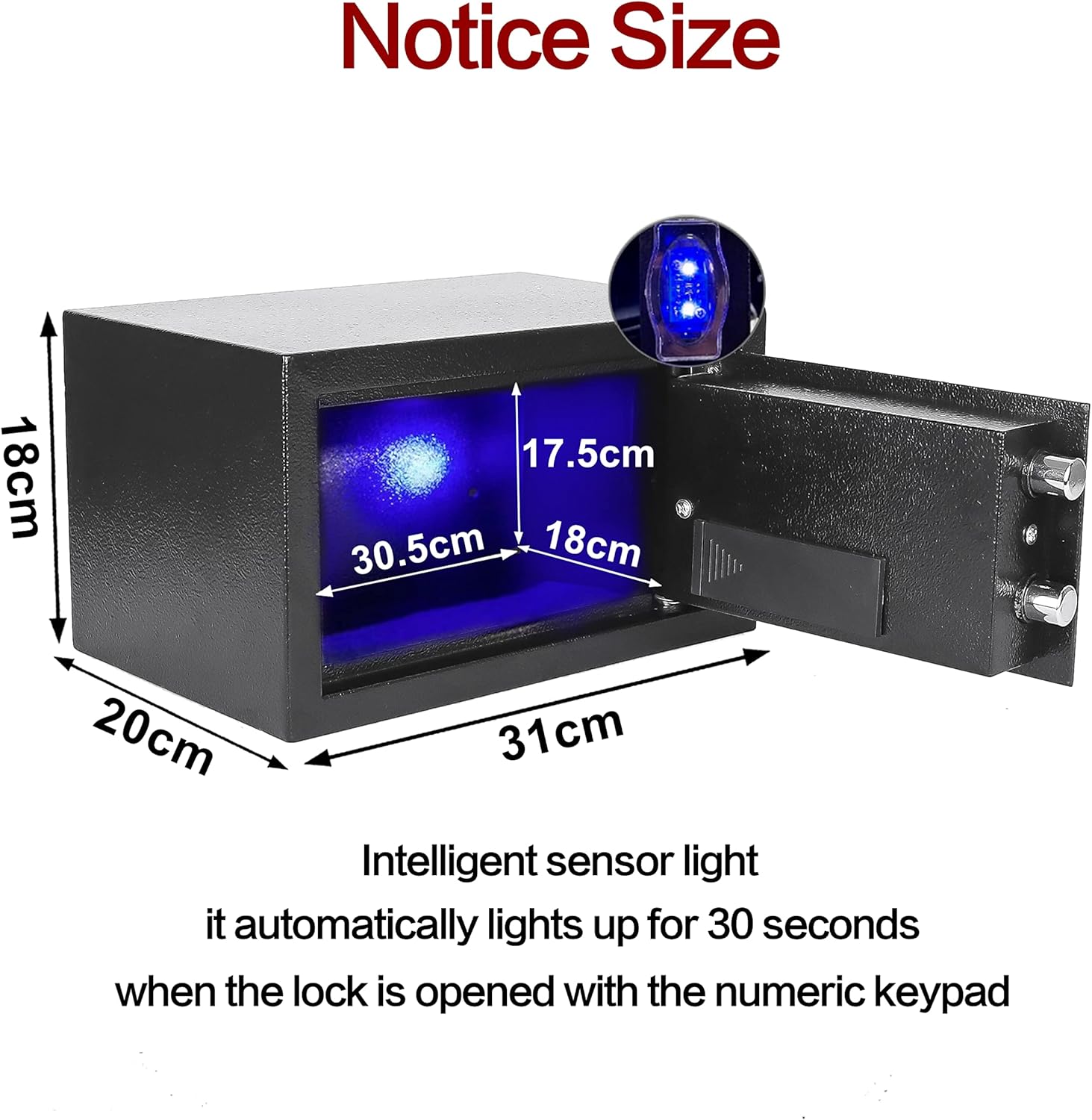 Steel Safe: Aliame Electronic Safe with ight Security