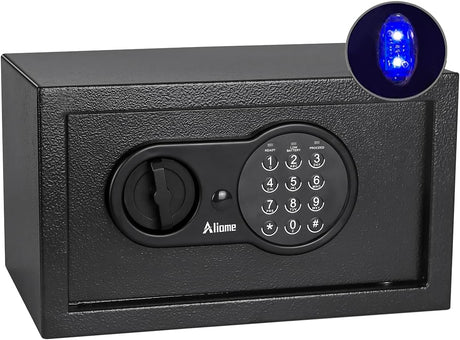 Steel Safe: Aliame Electronic Safe with LED Light Security
