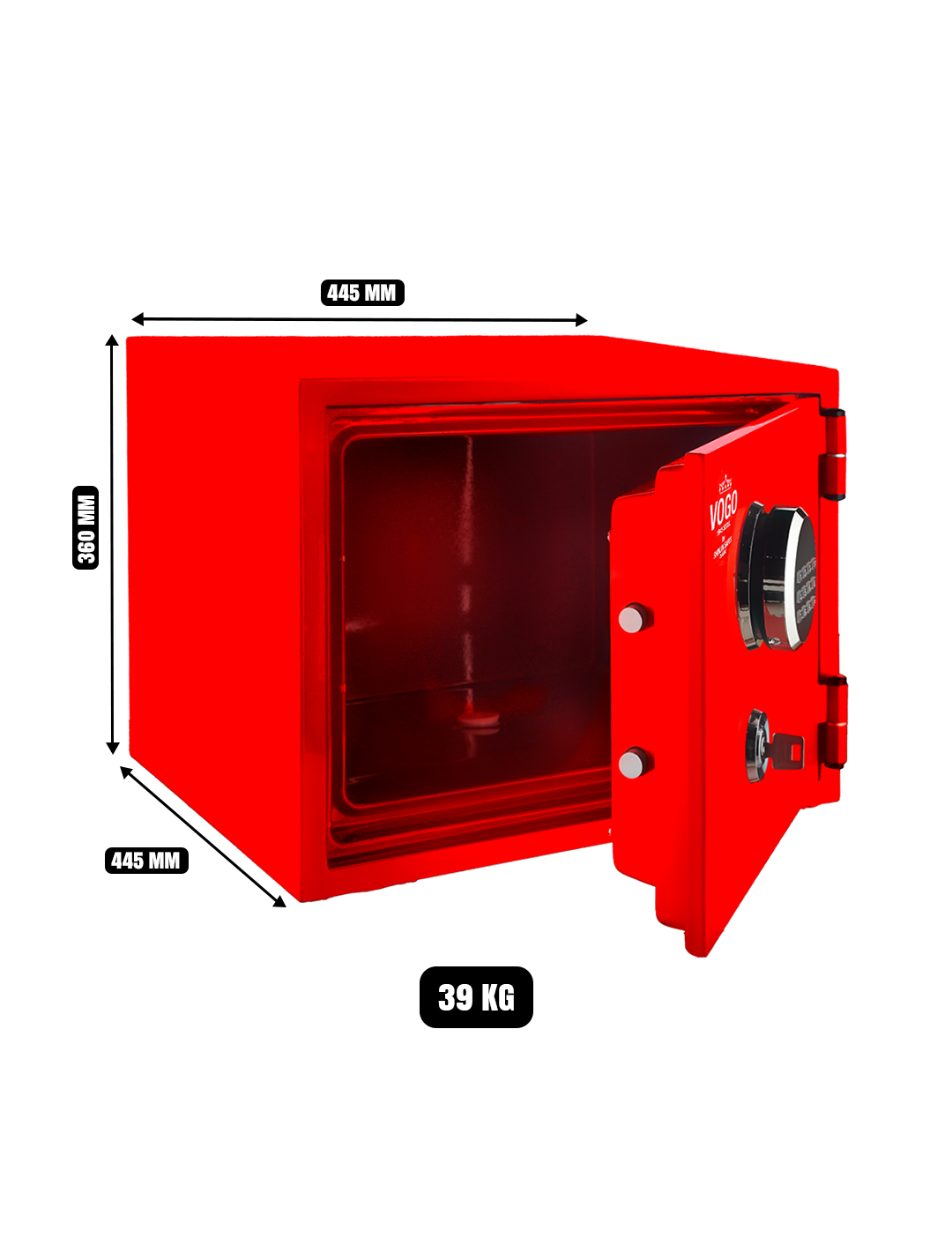 SHINJIN VOGO SAFE MODEL VGF-360 Red UAE |Iwantsafe