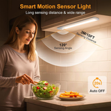 Gritin Under Cabinet Kitchen Lights Rechargeable 2 Pack-3 Color Temps | 5 Level Brightness, Super Bright,4 Modes,Motion Sensor