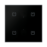 ELKO EP RFSW-42/B Glass Touch Controller, 4-Button, Black Sharp