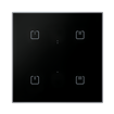 ELKO EP RFSW-42/B Glass Touch Controller, 4-Button, Black Sharp