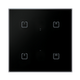 ELKO EP RFSW-42/B Glass Touch Controller, 4-Button, Black Sharp