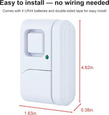 GE 45115 Wireless Magnetic Window Alarms 2 Pack